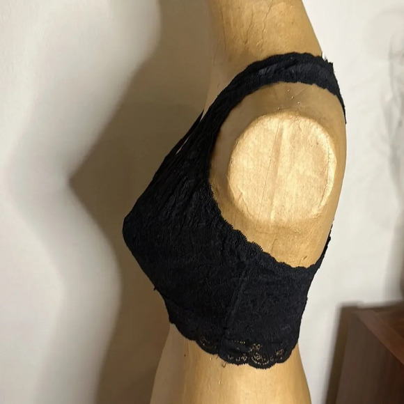 Cosabella bralette sz S black lace good pre owned condition - Picture 2 of 4